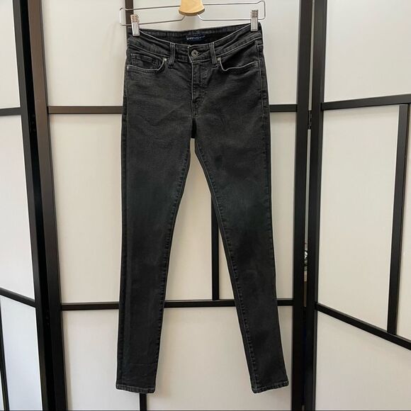 711 Skinny Signature by Levi Strauss [25/30] Black/Grey Denim Jeans Boys\Unisex - Picture 4 of 11